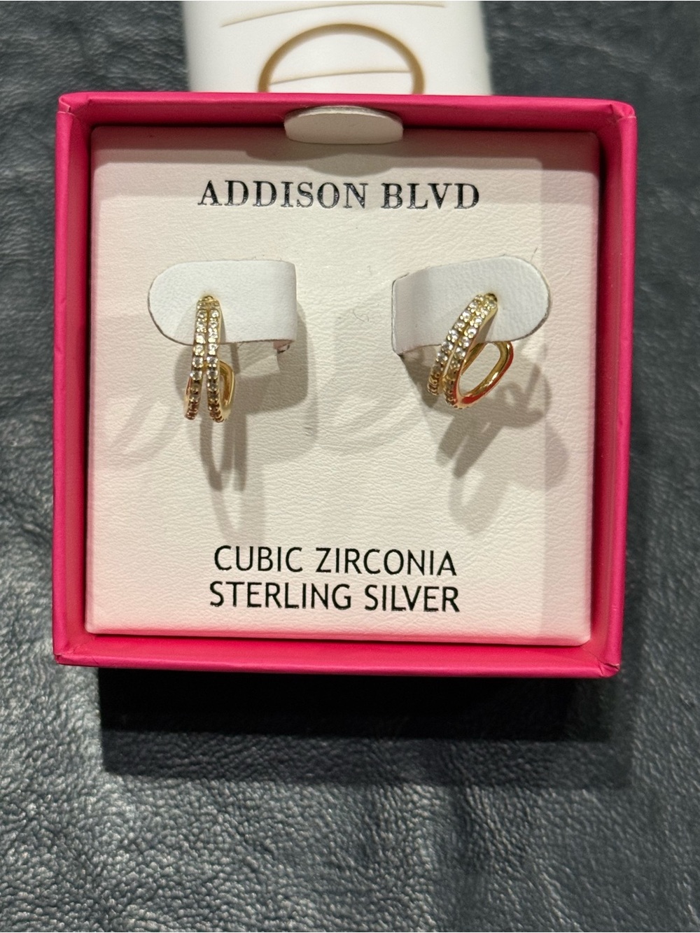 Gold Cubic Zirconia Earrings